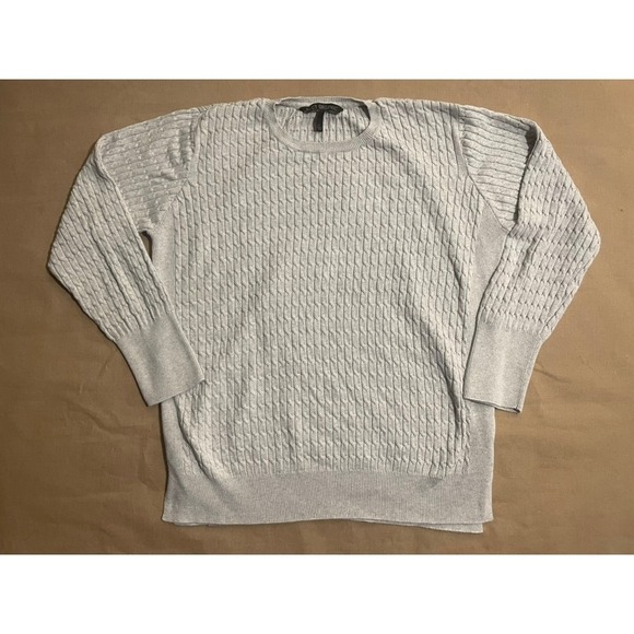 Pact Organic Sweaters - Pact Organic Pullover Sweater Women's Sz L Gray Preppy Coastal Sustainable Knit